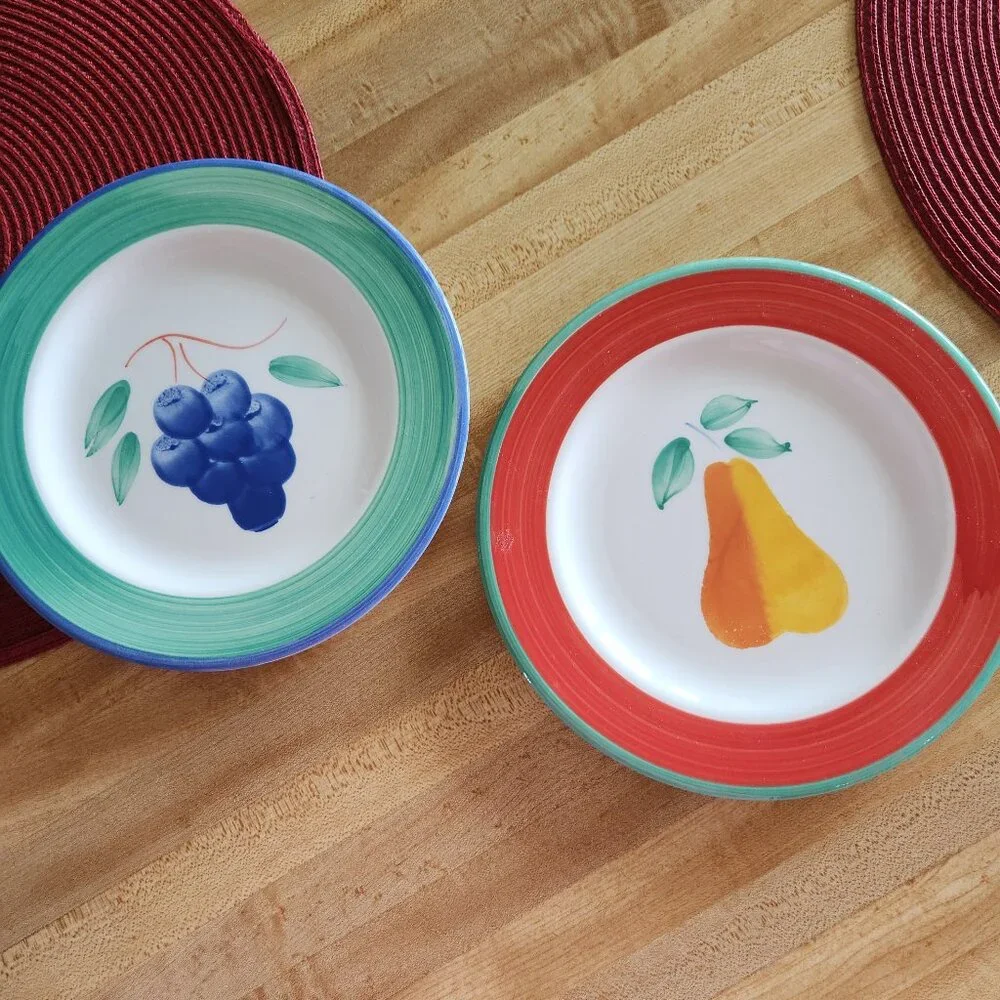 2 Pier 1 Fruit Salad Plates